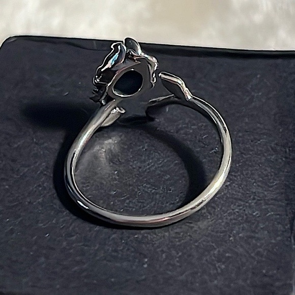 NWOT 🌹 STAMPED S925 STERLING SILVER ADJUSTABLE OPEN ROSE RING IN GIFT 🎁 BOX OS - Picture 7 of 11